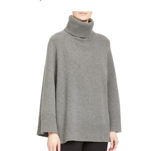 Theory Gray Turtleneck in Medium - Picture 2 of 10